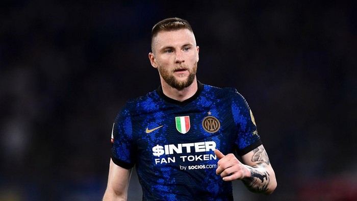 STADIO OLIMPICO, ROME, ITALY - 2022/05/11: Milan Skriniar of FC Internazionale looks on during the Coppa Italia final football match between Juventus FC and FC Internazionale. FC Internazionale won 4-2 over Juventus FC after extra time. (Photo by Nicolò Campo/LightRocket via Getty Images)