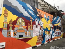 Alun-alun Sukabumi Makin Cantik, Seni Mural Jadi Spot Foto Baru