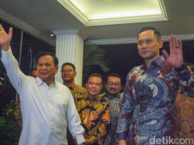 Potret Hangat Pertemuan Prabowo dan AHY di Kertanegara