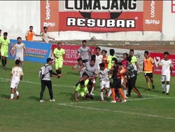 Video Kericuhan di Sepakbola Porprov Jatim hingga Baku Hantam