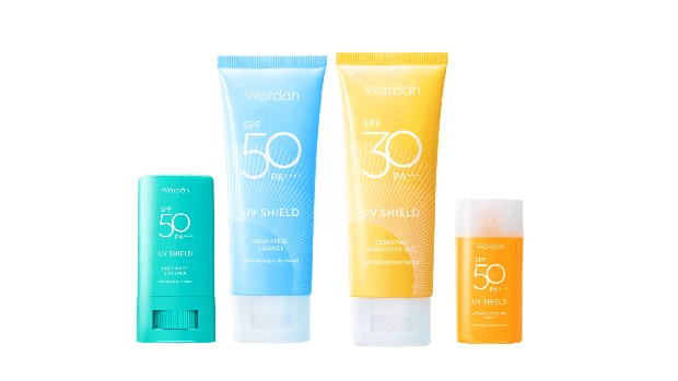 Wardah UV Sheild Series terdiri dari empat jenis sunscreen yang memiliki kandungan dan manfaat berbeda-beda.