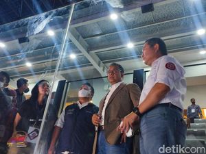 Anies Tiba di JIS, Cek Kesiapan Malam Puncak HUT Jakarta Anies Tiba di JIS, Cek Kesiapan Malam Puncak HUT Jakarta