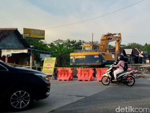 Jembatan Lingkar Barat Delanggu Klaten Diperbaiki, Ini Rute Alternatifnya