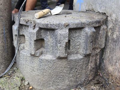 Penampakan Benda Diduga dari Abad 17 di Pinggir Jalan Bekasi