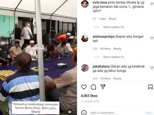 Perlintasan Rawageni Depok Dibuka Lagi, Warga Pasang Tenda Gelar Syukuran Perlintasan Rawageni Depok Dibuka Lagi, Warga Pasang Tenda Gelar Syukuran