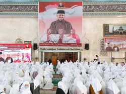 Emak-emak di Sulsel Zikir & Doa Bersama Dukung Ganjar Jadi Presiden