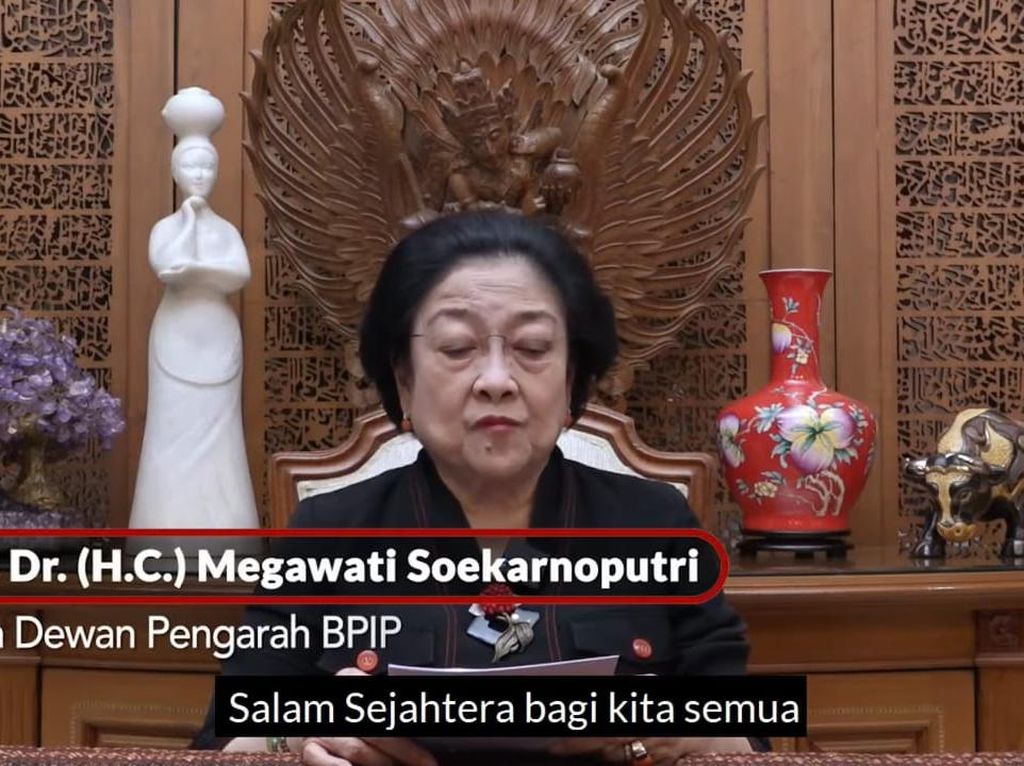 Megawati Bicara Pentingnya Pancasila Lindungi Ideologi WNI di LN Megawati Bicara Pentingnya Pancasila Lindungi Ideologi WNI di LN