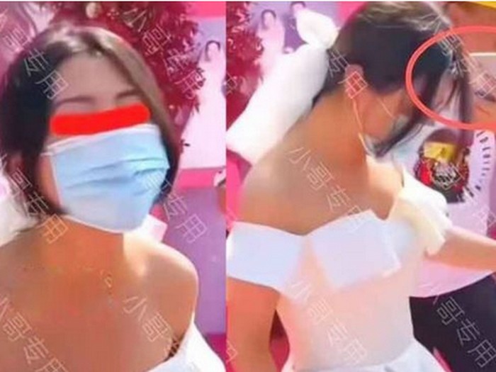 Wanita viral di media sosial.