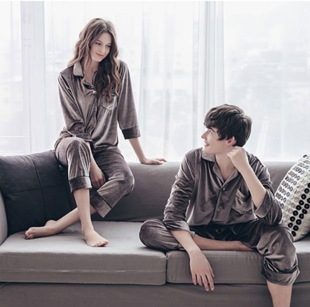 Piyama couple/Foto: Pinterest.com/pajamasets