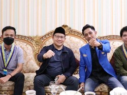 Kader PMII Lampung Teriak Presiden Sambut Kedatangan Muhaimin Iskandar