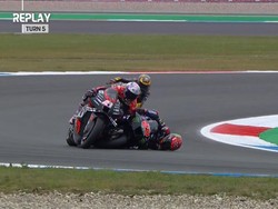 2 Alasan Yamaha Berang Quartararo Dipenalti Akibat Crash MotoGP Belanda
