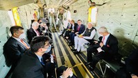 Bareng PM India, Jokowi ke Lokasi KTT G7 Pakai Helikopter Sikorsky CH53