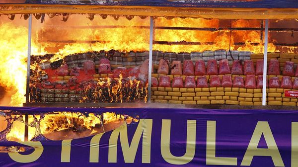 Myanmar Bakar 2 Ton Heroin dan Sabu, Ini Penampakannya