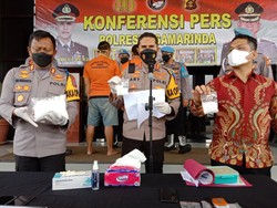 Polisi Gerebek Kurir 1 Kg Sabu di Kaltim, 3 Napi Lapas Ikut Ditangkap