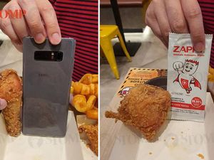 Sedih! Fried Chicken di Sini Imut Banget, Disanding HP dan Tisu Sachet Sedih! Fried Chicken di Sini Imut Banget, Disanding HP dan Tisu Sachet