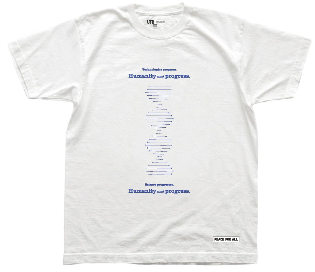 Uniqlo T-shirt 'PEACE FOR ALL' rancangan Shinya Yamanaka