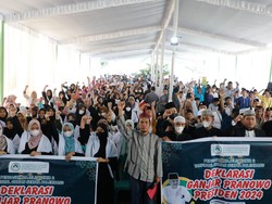 Kiai & Santri di Sumsel Deklarasi Dukung Ganjar Jadi Presiden 2024