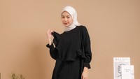 7 Inspirasi Gaya Midi Dres dan Hijab, Feminin Simpel Bikin Terlihat Langsing