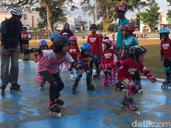 Melihat Atlet Muda Sukabumi Berlatih Sepatu Roda