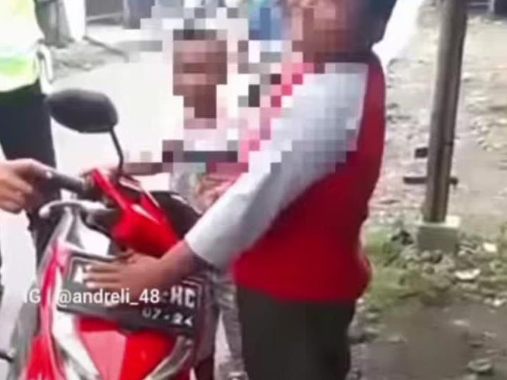 Bocil Nangis Tepergok Naik Motor di Jalan Jogja-Solo, Polisi: Mau Beli Burung