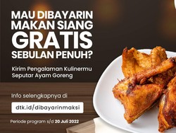 Mau Makan Siang GRATIS Sebulan? Sini detikfood Bayarin!
