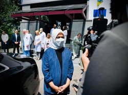 Iriana Jokowi di Ukraina: Dengan Bismillah, Saya Mendampingi Bapak