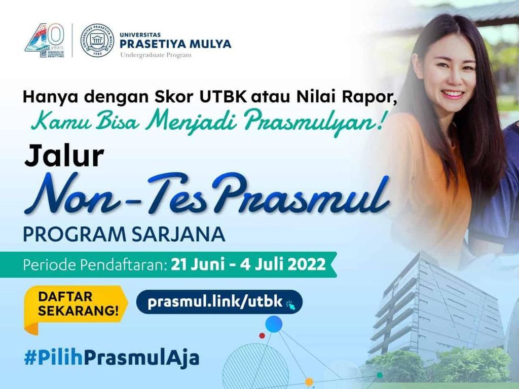 Prasetiya Mulya Buka Pendaftaran Jalur UTBK, Simak Syarat & Jadwalnya!