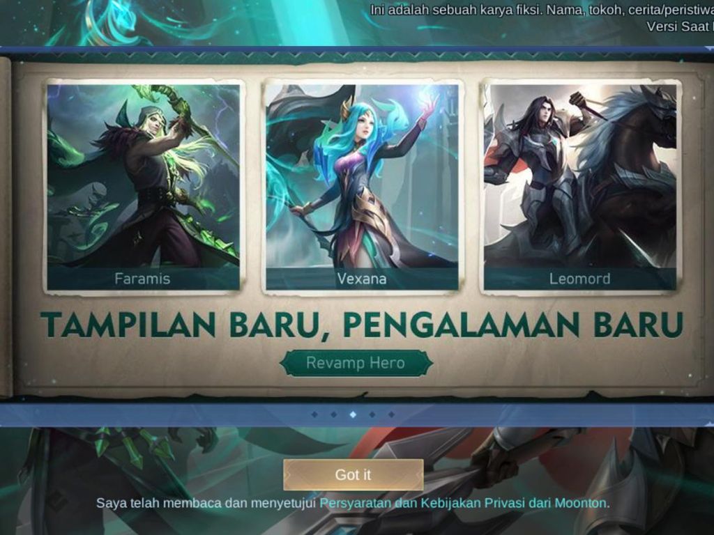 Update Patch Mobile Legends 1.6.94: Revamp Hero Faramis Update Patch Mobile Legends 1.6.94: Revamp Hero Faramis