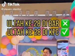 Viral Pria Rayakan Ultah ke-28 di Resto Cepat Saji, Tamunya Driver Ojol