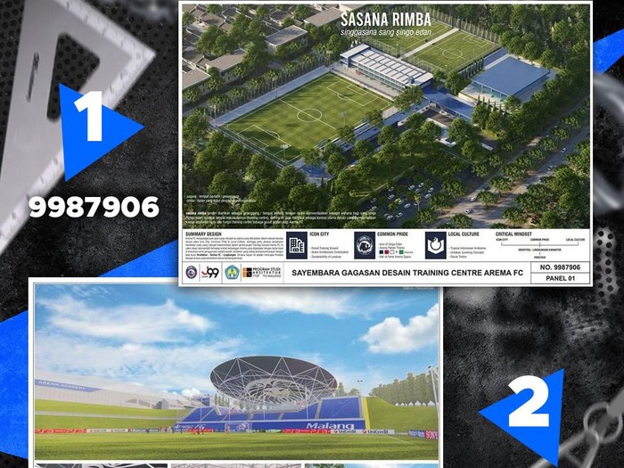 Desain pusat latihan Arema FC