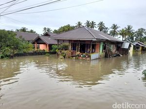 Sungai Meluap, Ratusan Rumah di Bengkulu Terendam Banjir