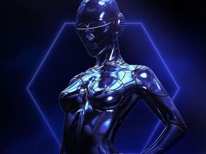 Penampilan Bella Hadid dalam Wujud NFT, Jadi Cyborg Cantik CY-B3LLA