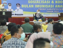 Cegah Penyebaran Penyakit, Pemkab Serang Gencarkan Imunisasi Anak