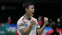 Ekspresi Vito Usai Tumbangkan Tunggal Putra Andalan Malaysia