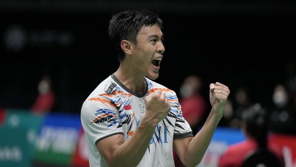 Ekspresi Vito Usai Tumbangkan Tunggal Putra Andalan Malaysia