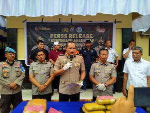 Polisi Tangkap Bandar Narkoba di Madina, 7,8 Kg Ganja Disita