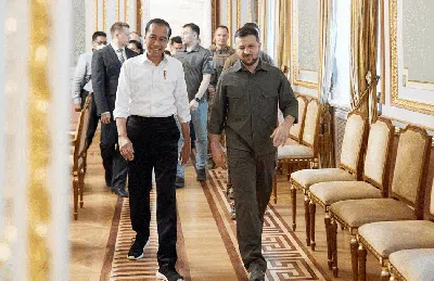 Kumpulan Foto Jokowi di Ukraina, Bertemu Zelensky-Lihat Dampak Perang