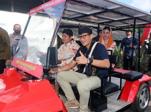 Kunjungi Desa Wisata Pandean, Sandiaga Disopiri Bupati Trenggalek