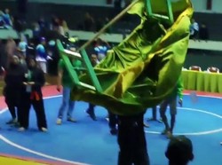 Viral Ricuh Pertandingan Silat Jember Vs Surabaya, Meja Juri Dirusak