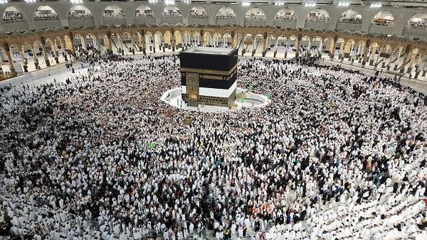 Potret Masjidil Haram yang Makin Dipadati Jemaah Haji