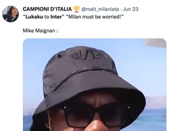 Kembali ke Inter Milan, Lukaku dinilai bisa menjadi ancaman bagi Milan, yang musim lalu merengkuh scudetto. Begini reaksi kiper Rossoneri, Mike Maignan. (Foto: Twitter @malt_milanista)