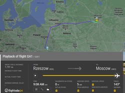 Jokowi Terbang ke Rusia Hindari Langit Ukraina di Flightradar24