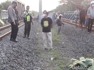Mandor Pengecatan Rel Tewas Tersambar KA di Lamongan