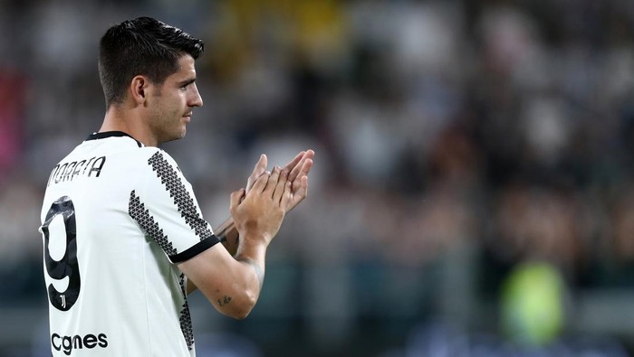 TURIN, ITALY - MAY 16: Alvaro Morata of Juventus FC looks on after the Serie A match between Juventus and SS Lazio at Allianz Stadium on May 16, 2022 in Turin, Italy. (Photo by Sportinfoto/vi/DeFodi Images via Getty Images)