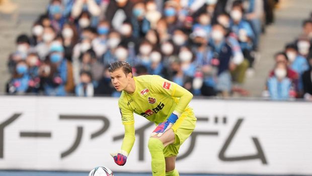 Mitchell Langerak, an Australian player who plays in the Japanese League with Nagoya Grampus.