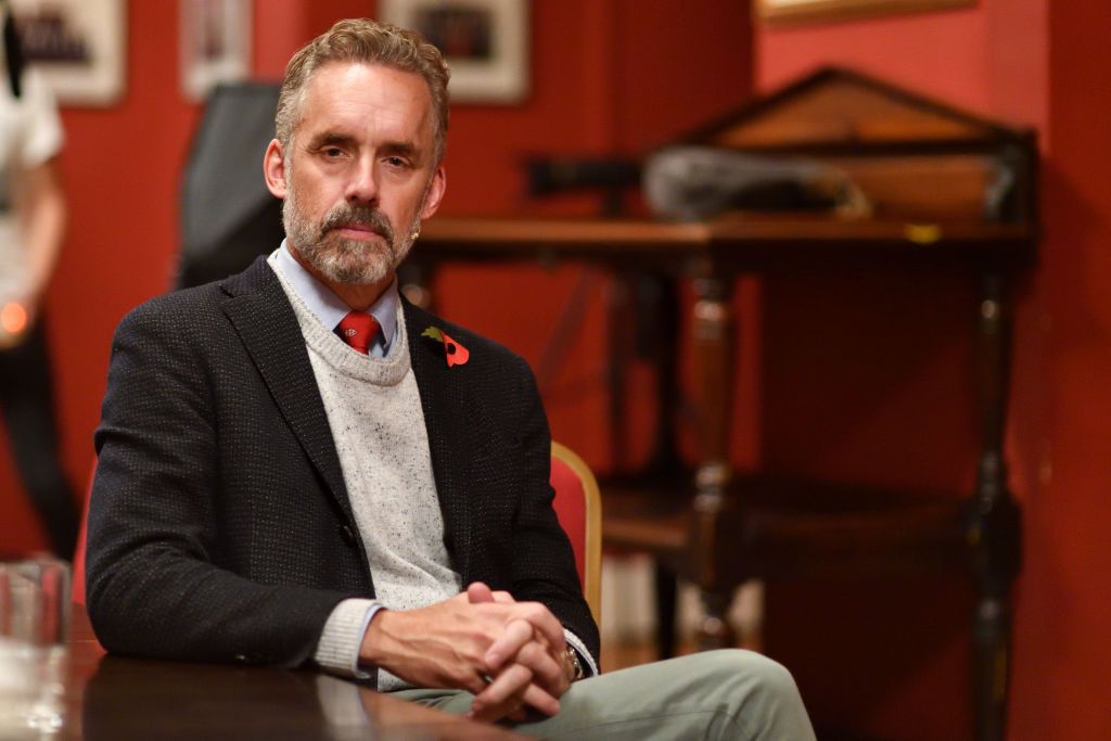 Psikolog Jordan Peterson di Cambridge, Cambridgeshire.