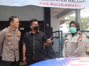 Kapolres Malang Pantau Pos Penyekatan Hewan Ternak