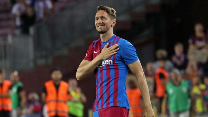 Luuk De Jong at the end of the match between FC Barcelona and Villarreal CF, corresponding to the week 38 of the Liga Santander, played at the Camp Nou Stadium, in Barcelona, on 22th May 2022. (Photo by Joan Valls/Urbanandsport /NurPhoto via Getty Images)