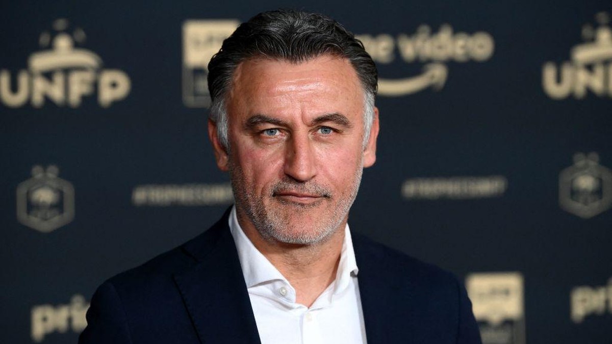 Galtier akan dikontrak PSG selama dua musim. Foto: AFP via Getty Images/FRANCK FIFE