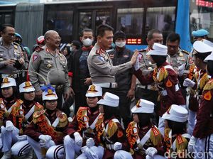 Kakorlantas Polri Menyapa Polisi Cilik yang Meriahkan HUT Bhayangkara